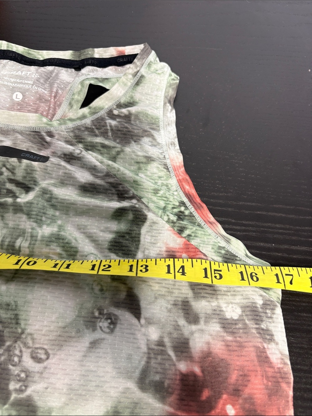 Craft Green and Red Abstract-Print Performance Tank - Picture 7 of 8